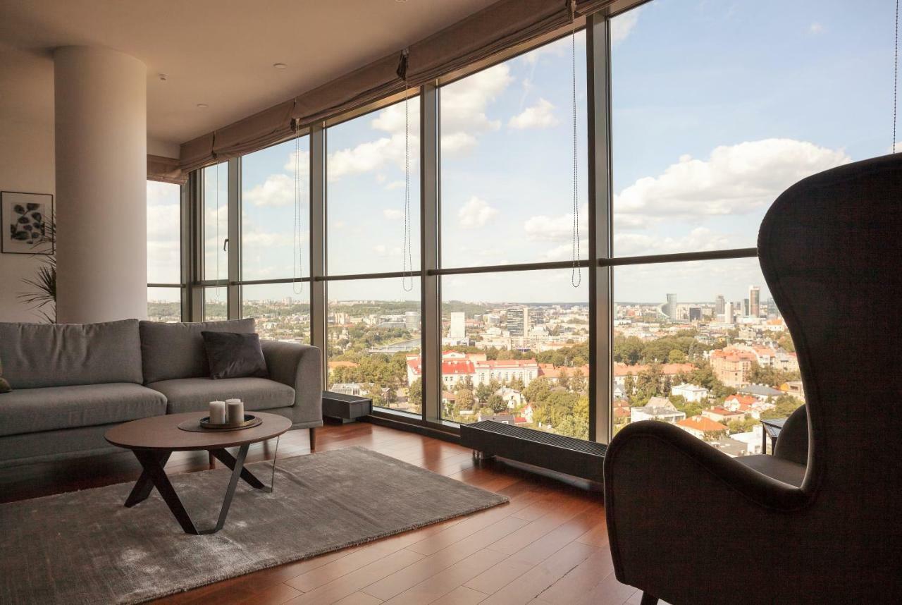 Luxury Panoramic Vilnius Apartment Exteriör bild