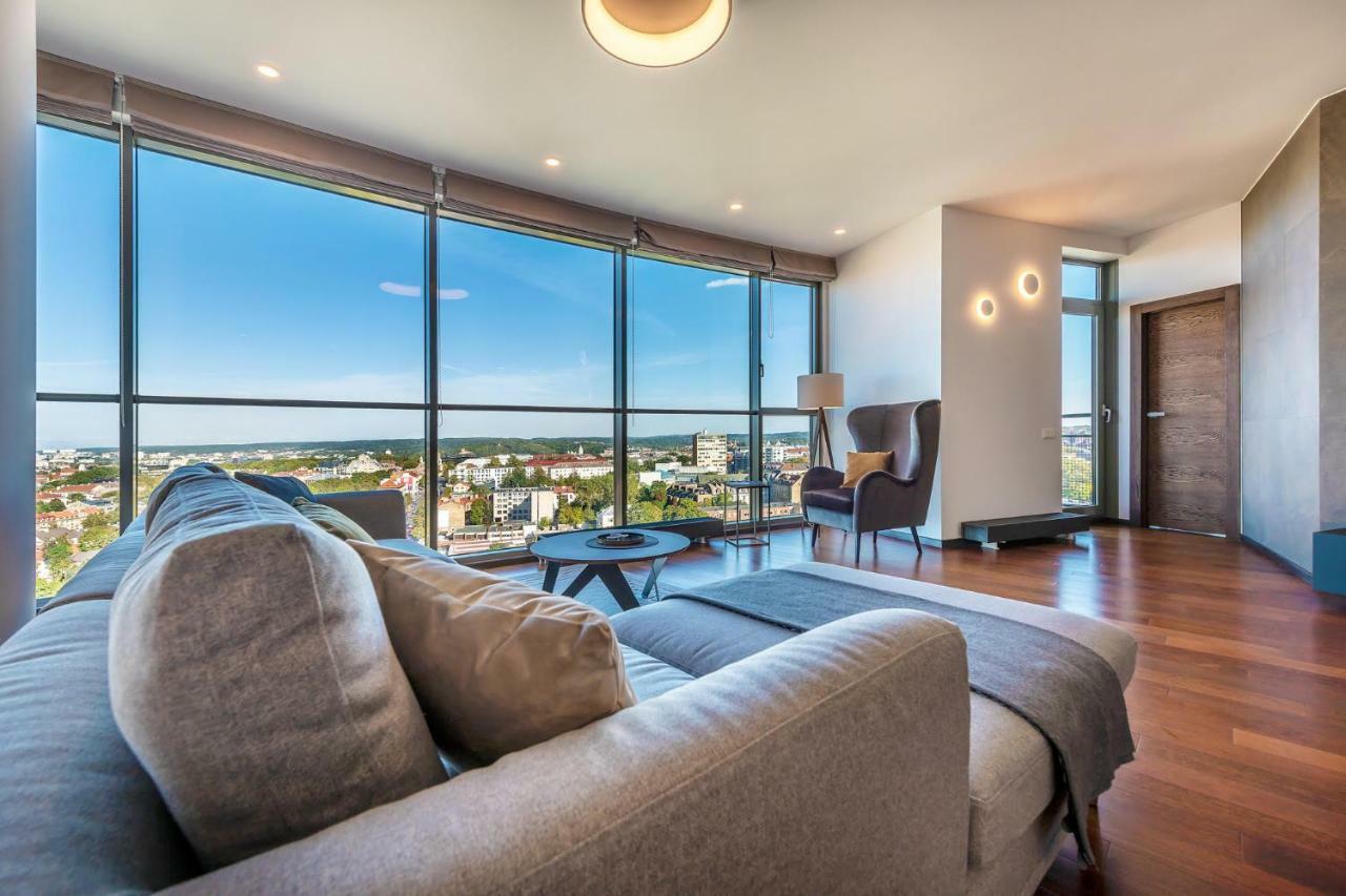 Luxury Panoramic Vilnius Apartment Exteriör bild