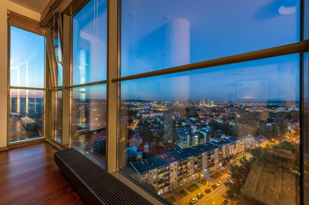 Luxury Panoramic Vilnius Apartment Exteriör bild